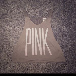 Pink Muscle Tank Top